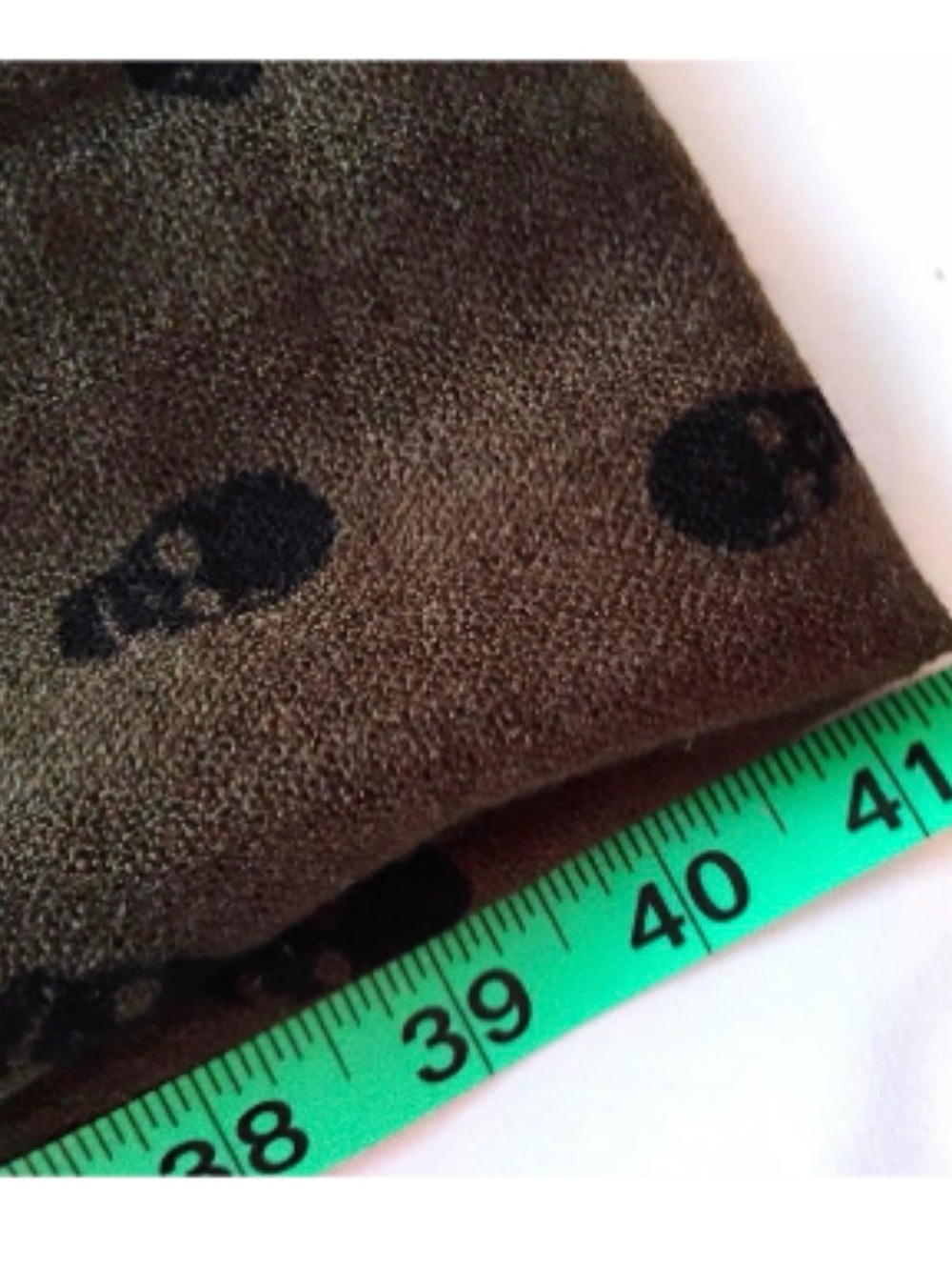 Mossimo Supply Co. Dark Green Scarf with Black Skull Print - Picture 4 of 7